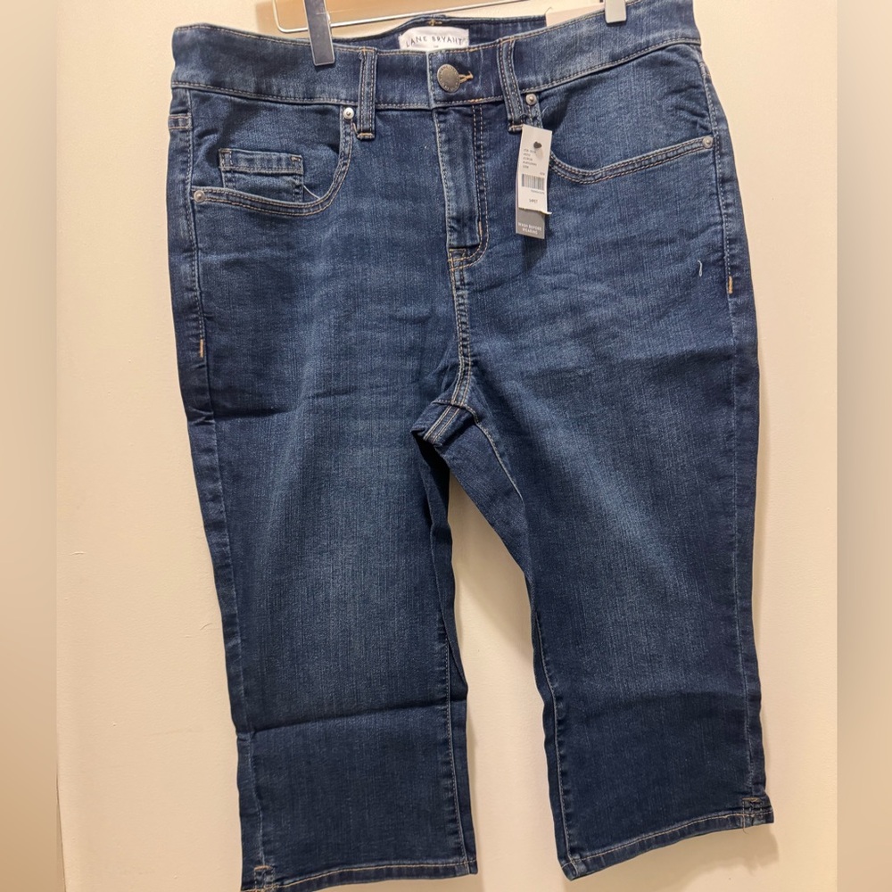 Lane Bryant Dark Blue Women's Denim Pedal Jeans